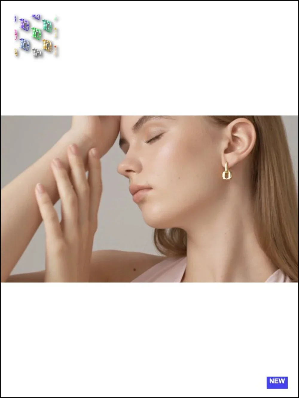 18K Gold Plated Chunky Hoop Earrings for Women Fashion Thick Gold Hoops Set